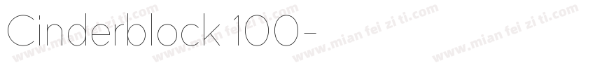 Cinderblock 100字体转换